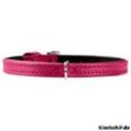 Hunter Halsband für kleine Hunde Tiny Petit aus Leder, XXS, 14-18cm, B8mm, pink