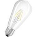 Osram LED Leuchtmittel Star 60 E27 6,5W warmweiß, klar