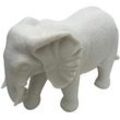 TrendLine Statue Elefant 42 cm weiß