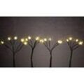 TrendLine LED Gartenstecker Sternen H: 60 cm 4 Stück warmweiß Außen mit Timer