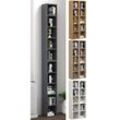 VCM Holz CD DVD Stand Aufbewahrung Standregal Bücherregal Deko Regal Megosa S