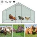 Hühnerstall Freilaufgehege Voliere Tiergehege Kleintierstall Hühnerhaus Geflügelstall 3x2x2m - Hengda