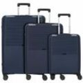 d&n Travel Line 4000 4-Rollen Kofferset 3tlg. navy