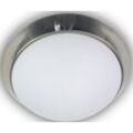 Deckenleuchte NIERMANN "Opal matt, Dekorring Nickel 50 cm, HF Sensor" Lampen Gr. 3 flammig, Ø 50 cm, weiß Deckenlampen