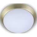 Deckenleuchte NIERMANN "Opal matt, Dekorring Messing 45 cm" Lampen Gr. Ø 45 cm, weiß Deckenlampen