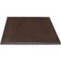 Gastro Bolero Tischplatte dunkelbraun 700x700 mm
