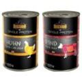 Belcando single protein Feuchtnahrung für Hunde 12 x 400 g Dose Huhn & Rind