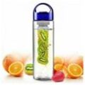 RHP Trinkflasche Trinkflasche mit Fruchteinsatz Infuser Wasserflasche Sportflasche