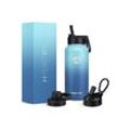 WISHDOR Isolierflasche Thermosflasche Isolierte Trinkflasche Wasserflasche 1 Liter Edelstahl