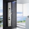 Duschpaneel-System Duschpaneel led lcd Duschset Edelstahl Duschpaneel Duschsystem mit Handbrause und Regendusche Duscharmatur 1230mm