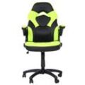 Bürostuhl MCW-K13, Drehstuhl Gamingstuhl, ergonomisch, verstellbare Armlehne, Kunstleder ~ schwarz-grün