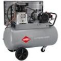 Druckluft- Kompressor hk 600-90 4 ps / 3 kW 10 bar 90 Liter Kessel Kolben-Kompressor 400 v hk 600-90 - Airpress