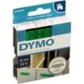 Dymo Originalband 45019 schwarz auf grün 12mm x 7m