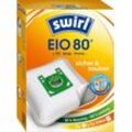 Swirl Staubsaugerbeutel EIO 80 für EIO, Koenic und Quigg, 4er- Pack, weiß
