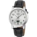 MASTER TIME Funkuhr MTGA-10294-12L, Armbanduhr, Quarzuhr, Herrenuhr, Datum, Langzeitbatterie, schwarz