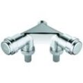 GROHE WAS-Doppelventil Einfach 41022 Design-Gr. DN15 m. RV chrom 41022000