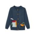 Kleinkind Strickjacke - Blau - Kinder - Gr.: 86/92