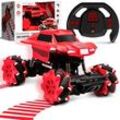 SHARPER IMAGE® Monstertruck Side Drifter Ferngesteuertes Auto rot