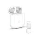 Cyoo Ladecase Kabelloses Ersatz für Apple AirPods 1 & 2 Hülle Transparent Induktions-Ladegerät (Set