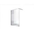 140x200cm eva Duschwand - Duschabtrennung Milchglas-Streifen esg Glas 10mm - Transparent - Glaszentrum Hagen