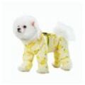 Dekorative Hunderegenmantel Regenjacke für Hunde mit Kapuze und Geschirrl