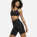 Nike Go Biker-Shorts (ca. 20 cm) mit starkem Halt, hohem Bund und Taschen für Damen - Schwarz