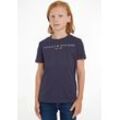 Tommy Hilfiger T-Shirt ESSENTIAL TEE Kinder Kids Junior MiniMe,für Jungen und Mädchen, blau