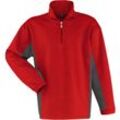 Kübler Shirt-Dress Sweatshirt rot/anthrazit Gr. s - Rot
