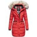 NAVAHOO Damen Stylischer Steppmantel Winter Parka mit edlem Fellimitat Paula