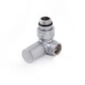 Terma Winkeleck-Regelventil CYLINDER GZ 1/2"-GZ 24-19 links, TGZRST002, Silber TGZRST002