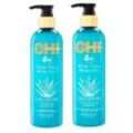 CHI Haarpflege-Set CHI Aloe Vera Curls SET Conditioner + Shampoo (je 340 ml)