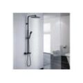 AuraLum pro Duschsäule Duschsystem mit Thermostat Duscharmatur Duschset mit Regendusche