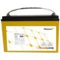 PHAESUN Solar-Akkus "AGM Sun Store 125" Akkumulatoren Gr. 12 V 126000 mAh, gelb (gelb, schwarz) Solartechnik