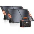 GRECELL Stromerzeuger Solargenerator 1000W und 2x100W Solarpanel Tragbare Powerstation