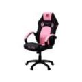 ELITE Gaming-Stuhl EXODUS, Memory-Schaum, extra hohe Rückenlehne, Wippmechanik, Armpolster, MG100 (Schwarz/Pink)