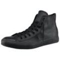 Converse Chuck Taylor All Star Hi Monocrome Leather Sneaker, schwarz