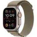 Apple Watch Ultra 2 GPS 49 mm + Cellular Titanium L Smartwatch (4,9 cm/1,92 Zoll, Watch OS 10), Alpine Loop, grün