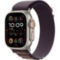 Apple Watch Ultra 2 GPS 49 mm + Cellular Titanium M Smartwatch (4,9 cm/1,92 Zoll, Watch OS 10), Alpine Loop, lila