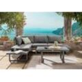 Destiny Gartenlounge-Set SEA POINT, (Set, 15-tlg), Ecklounge, variabel, Tisch verstellb. 110 x 58 x 45/68 cm, grau