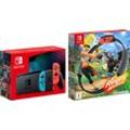 Nintendo Switch, inkl. Ring Fit Adventure, blau|bunt|rot