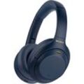 Sony WH-1000XM4 kabelloser Over-Ear-Kopfhörer (Noise-Cancelling, One-Touch Verbindung via NFC, Bluetooth, NFC, Touch Sensor, Schnellladefunktion), blau
