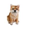 colourliving Tierfigur Hunde Figur Shiba Inu sitzend Hund Tierfigur Hundefigur