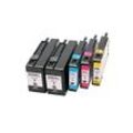 ABC Tintenpatrone (Kompatibles Set 5x Druckerpatrone für HP 950XL 951XL 950 951 XL