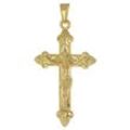 trendor Kreuzanhänger Kreuz mit Korpus Gold 333 (8 Kt) Kruzifix