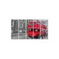 islandburner Leinwandbild Bild auf Leinwand Roter Doppeldecker Bus in London Wandbild Leinwandbi