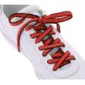 Tubelaces Schnürsenkel TubeLaces Schuhe Schnürbänder zweifarbige Schnürsenkel Schuhbänder Rot/Schwarz