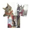 Ihr Ideal Home Range GmbH Papierserviette IHR * Servietten 3 x 20 Stk. Set Katze Esel Christmas Cat