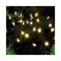 MARELIDA LED Gartenstrahler LED Gartenstecker Sternefächer Stäbe mit Sternen Timer 60cm 4Stück