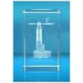 VIP-LASER Dekofigur 3D Glasquader Motiv: Leuchtturm