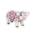 colourliving Tierfigur Schweine Figur stehend Blumenschwein Deko Ferkel
